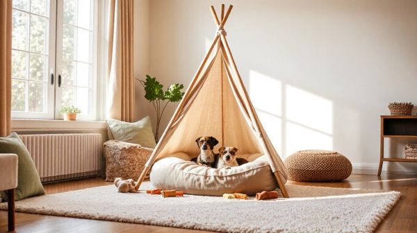 Top modèles de tipis pour chiens alliant confort et style