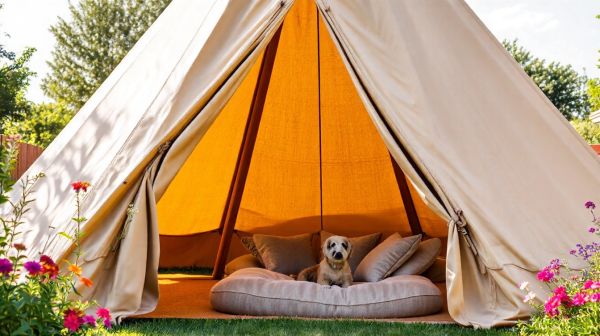 Top modèles de tipis pour chiens alliant confort et style
